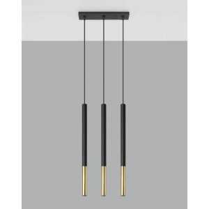 https://discount-led.fr/es/ MOZAICA Lámpara colgante 3L negro/oro 3xG9  97,70 €  78,16 €    SL.0892