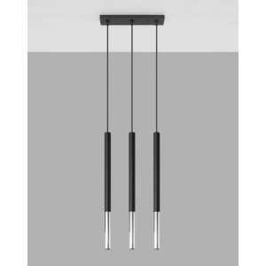 https://design-led.fr/fr/ Lampe suspendue MOZAICA 3L noir/chrome 3xG9 SL.0886 117,20 € 99,62 €