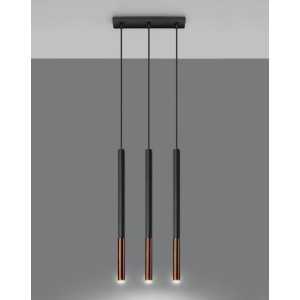 https://discount-led.fr/fr/ Lampe suspendue MOZAICA 3L noir/cuivre 3xG9  97,70 €  78,16 €    SL.0889