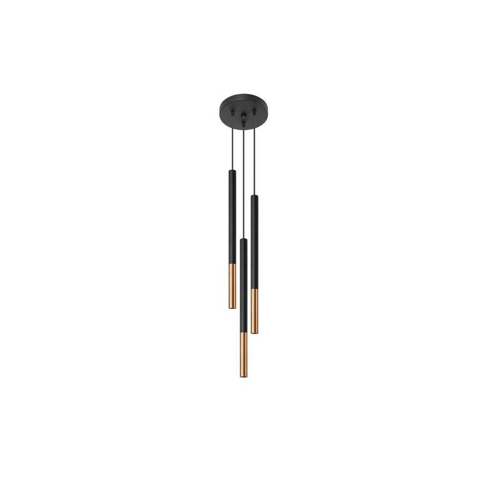 https://design-led.fr/fr/ Lampe suspendue MOZAICA 3P noir/cuivre 3xG9 SL.0890 117,20 € 99,62 €