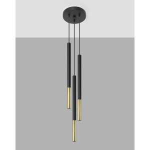https://design-led.fr/fr/ Lampe suspendue MOZAICA 3P noir/doré 3xG9 SL.0893 117,20 € 99,62 €