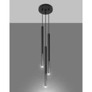 https://discount-led.fr/es/ MOZAICA Lámpara colgante 3P negro/cromo 3xG9  97,70 €  78,16 €    SL.0887