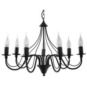 https://design-led.fr/de/ Kronleuchter MINERWA 7 schwarz 7xE14 135,60 € 115,26 € SL.0219