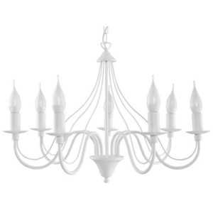https://design-led.fr/fr/ Lustre MINERWA 7 blanc 7xE14 SL.0215 135,60 € 115,26 €