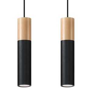 https://design-led.fr/fr/ Lampe pendante PABLO 2 noir 2xGU10 SL.0633 106,50 € 90,53 €