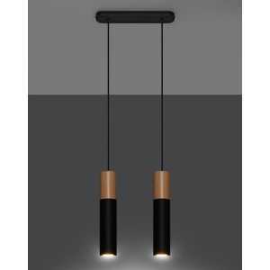 https://discount-led.fr/pt/ Candeeiro suspenso preto PABLO 2 2xGU10  88,80 €  71,04 €    SL.0633