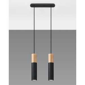 https://design-led.fr/fr/ Lampe pendante PABLO 2 noir 2xGU10 SL.0633 106,50 € 90,53 €