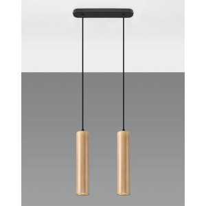 https://discount-led.fr/it/ Lampada a sospensione LINO 2 wood 2xGU10  85,20 €  68,16 €    SL.0637