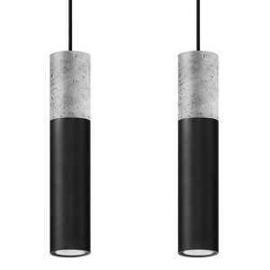 https://design-led.fr/fr/ Lampe pendante BORGIO 2L béton noir 2xGU10 SL.0651 113,40 € 96,39 €