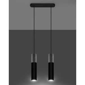 https://design-led.fr/fr/ Lampe pendante BORGIO 2L béton noir 2xGU10 SL.0651 113,40 € 96,39 €