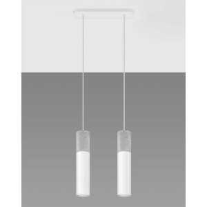 https://design-led.fr/fr/ Lampe pendante BORGIO 2L béton blanc 2xGU10 SL.0648 113,40 € 96,39 €