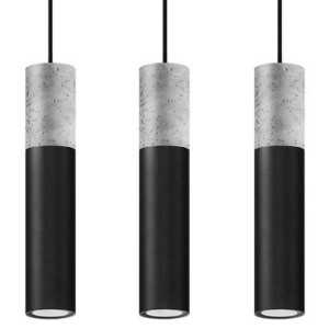 https://design-led.fr/gb/ BORGIO 3L black concrete pendant lamp 3xGU10 164,70 € 140,00 € SL.0652