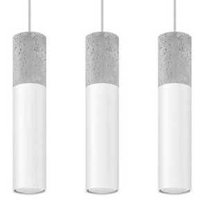 https://design-led.fr/fr/ Lampe pendante BORGIO 3L béton blanc 3xGU10 SL.0649 164,70 € 140,00 €