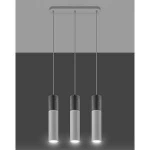 https://design-led.fr/fr/ Lampe pendante BORGIO 3L béton blanc 3xGU10 SL.0649 164,70 € 140,00 €