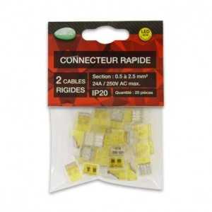 https://design-led.fr/pt/ Conector automático 2 cabos rígidos 450V 32A pack x20 3,80 € 2,66 € -30% 7222