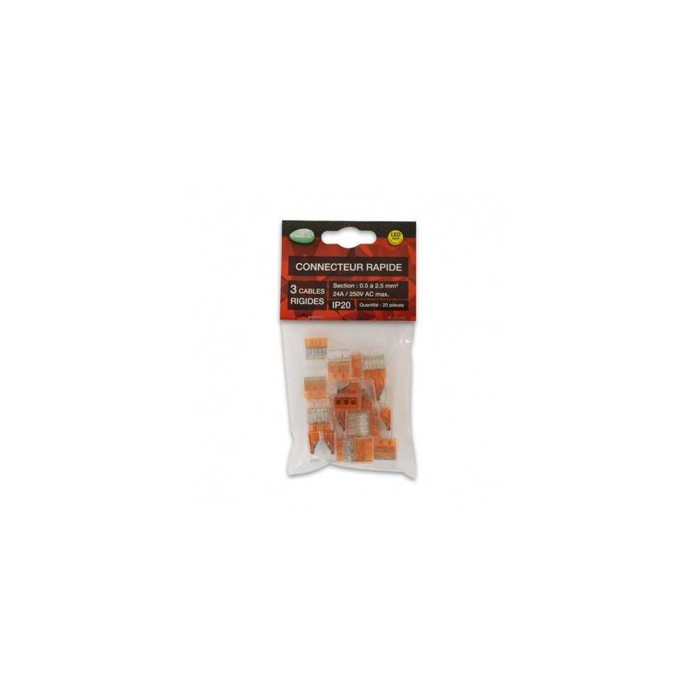 https://design-led.fr/fr/ Connecteur automatique 3 câbles rigide 450V 32A pack x20 72220 4,70 € 3,29 € -30% 72220