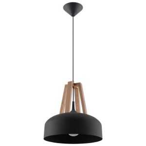 https://design-led.fr/it/ Lampada a sospensione CASCO nero/legno naturale E27 88,60 € 75,31 € SL.0390