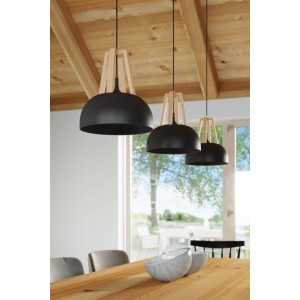 https://design-led.fr/it/ Lampada a sospensione CASCO nero/legno naturale E27 88,60 € 75,31 € SL.0390