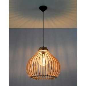 https://discount-led.fr/it/ Lampada a sospensione APRILLA in legno E27  106,80 €  85,44 €    SL.0639