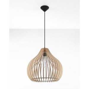 https://discount-led.fr/it/ Lampada a sospensione APRILLA in legno E27  106,80 €  85,44 €    SL.0639