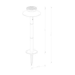 https://design-led.fr/it/ Justina Palo Solare Antracite 5W 3000k 94,90 € 80,66 € 2418098050