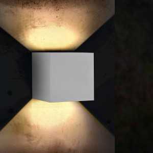 https://design-led.fr/es/ Applique Murale Led Cube Blanc 12W CCT Ip54 LM6183 40,40 € 34,34 €