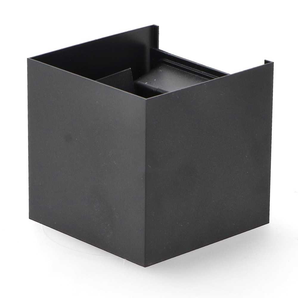 https://design-led.fr/it/ Applique Murale Led Cube Noir 12W CCT Ip54 LM6184 40,40 € 34,34 €