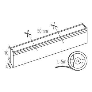 https://design-led.fr/it/ Neon flessibile LED 4000k 24V 12W/M / 5ml 60W IP65 55,10 € 46,84 € 37235