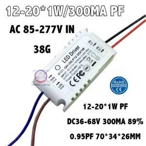 https://design-led.fr/pt/ Controlador LED 12-20W*1w 300mA 36-68VDC 13,50 € 11,48 € A2602