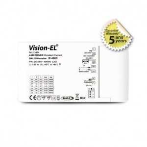https://design-led.fr/nl/ Stuurprogramma LED 14-43 VDC DALI PUSH 45W 1050-1600mA 55,00 € 46,75 € 75474