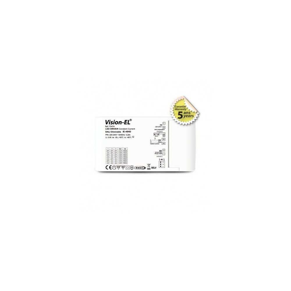 https://design-led.fr/es/ Driver LED 14-43 VDC DALI PUSH 45W 1050-1600mA 55,00 € 46,75 € 75474