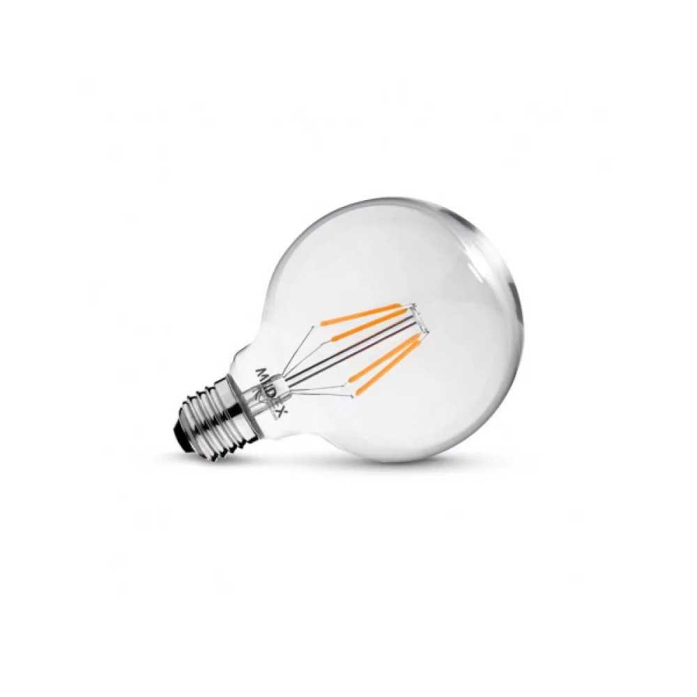 https://discount-led.fr/pt/ Lâmpada LED E27 G125 Filamento 8W Regulável 4000K  15,50 €  12,40 €    100232