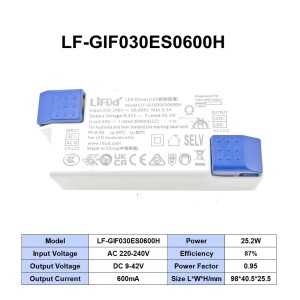 https://design-led.fr/fr/ Driver LIFUD 25.2 W / 9-42 VDC / 600 mA A2603 29,00 € 24,65 € A2603