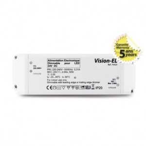 https://design-led.fr/es/ Fuente de alimentación LED 24V CC 50W regulable con corte de fase 45,30 € 31,71 € -30% 75423