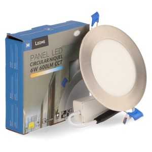https://discount-led.fr/es/ Panel LED redondo extraplano 6W Níquel CCT Ø 120 mm  8,70 €  6,96 €    LM5501