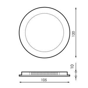 https://discount-led.fr/gb/ Extra-flat Round LED Panel 6W Nickel CCT Ø 120 mm  8,70 €  6,96 €    LM5501