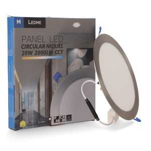 https://design-led.fr/nl/ Extra plat 20W Nikkel Rond LED Paneel CCT Ø 220 mm 17,40 € 14,79 € LM5520