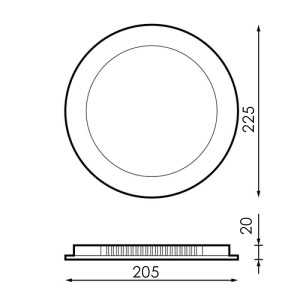 https://design-led.fr/fr/ Dalle LED Ronde Extra-Plate 20W Nickel CCT Ø 220 mm LM5520 17,40 € 14,79 €
