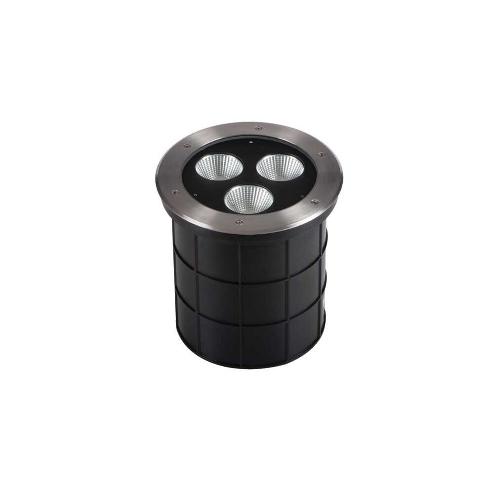 https://design-led.fr/es/ Foco LED empotrable de suelo redondo TURRO LED 3X15W 4000k IP67 189,20 € 160,82 € 18983