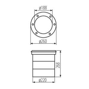 https://design-led.fr/gb/ Round Floor Recessed LED Spot TURRO LED 3X15W 4000k IP67 189,20 € 160,82 € 18983