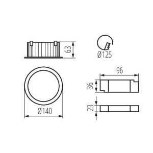 https://design-led.fr/fr/ Downlight TIBERI PRO 20W 4000K IP 44/20 35670 41,50 € 35,27 €
