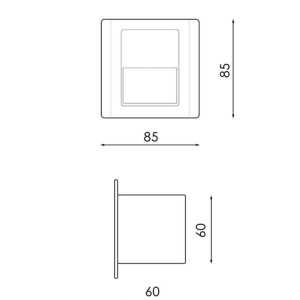 https://design-led.fr/gb/ Nomis Square Recessed Led Beacon 1.2 W 4500K LM9003 7,90 € 6,71 €