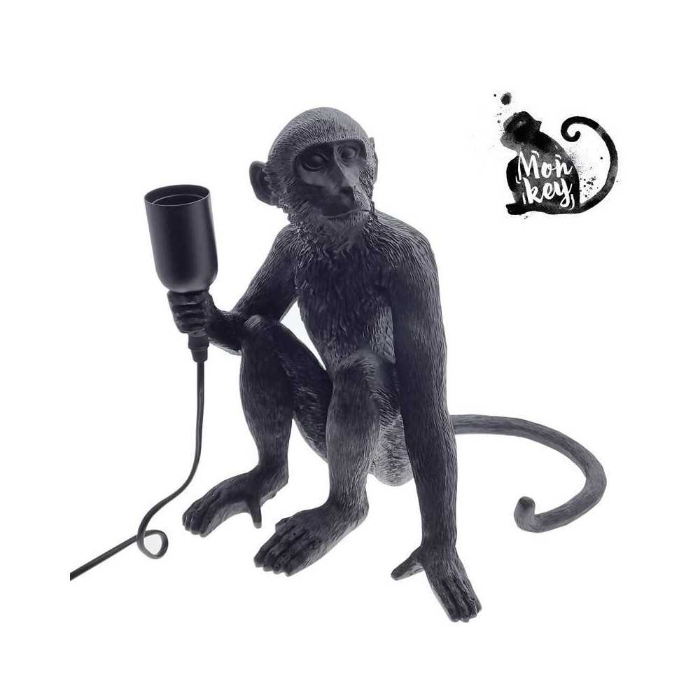 https://discount-led.fr/it/ Lampada design scimmia in resina - E27  84,30 €  67,44 €    L4032-MS