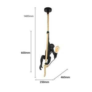 https://design-led.fr/it/ Lampada a sospensione in resina Monkey design E27 93,70 € 79,64 € L4032-C