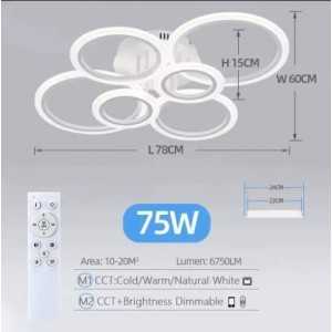 https://design-led.fr/de/ Led Lunaire Deckenleuchte 55w CCT weiß dimmbar mit Fernbedienung 157,00 € 133,45 € A2606