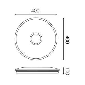 https://design-led.fr/it/ Plafoniera a led Cct Circolare Bari 40W dimmerabile con telecomando 34,00 € 28,90 € LM8232