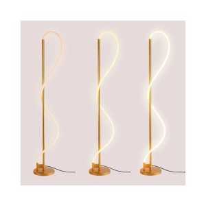 https://discount-led.fr/es/ Moderna lámpara de pie de neón ondulado - Regulable - 30W - 3000K  140,60 €  112,48 €    L3081-D