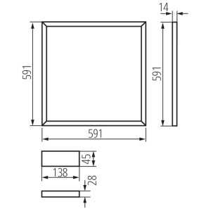 https://design-led.fr/de/ Led Panel LED Rahmen 595X595 AVAR 40W 6000k 41,60 € 35,36 € 26771