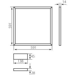 https://design-led.fr/fr/ Panneau Led Cadre LED 595X595 AVAR 40W 4000k 26770 42,30 € 35,96 €