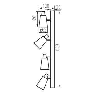 https://design-led.fr/it/ Apparecchio a parete o a soffitto SEMPRA 4xGU10 Nero 33097 55,00 € 46,75 €